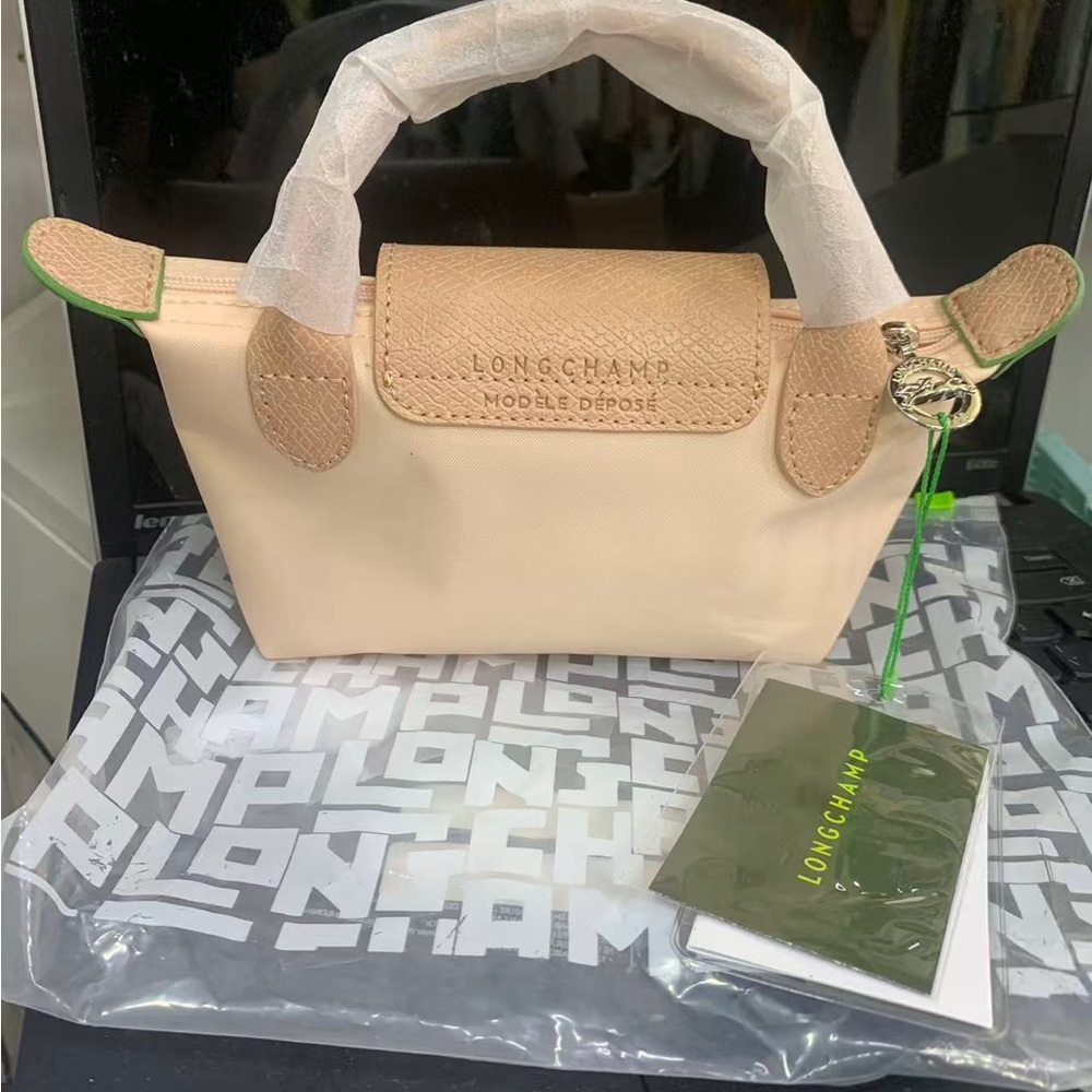 Beige Compact Top-Handle Women’s Bag - Picture 2 of 4